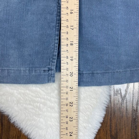 7 for al Mankind Corduroy Skirt 27 Blue Front Slit Vintage Y2K Women's - Picture 9 of 12